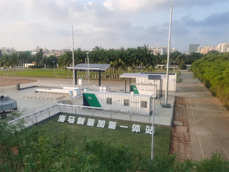 Eau de mer à l'hydrogène vert